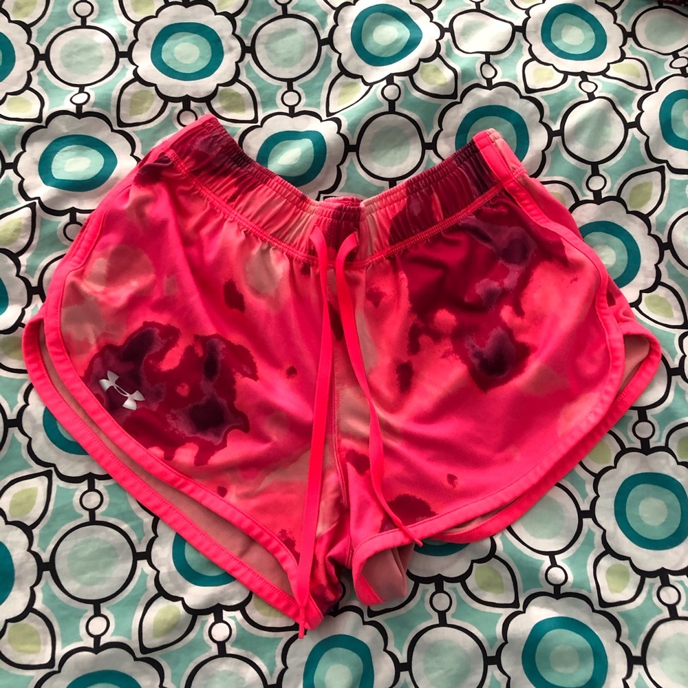 Hot Pink Under Armour shorts